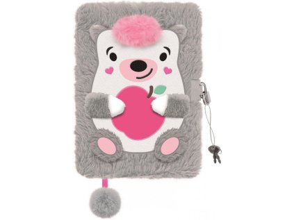 Památník/zápisník s visacím zámkem A5/96 listů - JEŽEK