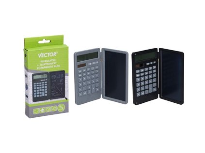 Kalkulačka + elektronický poznámkový blok VECTOR