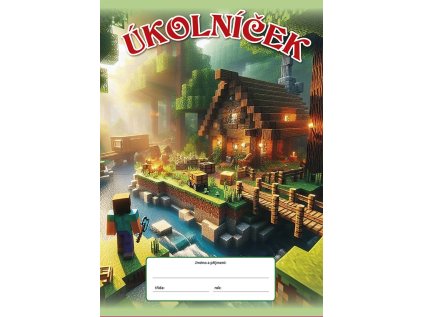 Úkolníček A5 20 listů, motiv stavebnice