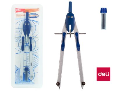 Kružítko DELI kovové Accuro v krabičce