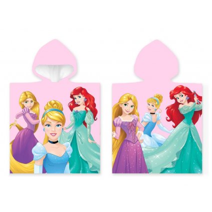 40456 detske ponco princess popelka ariel a locika