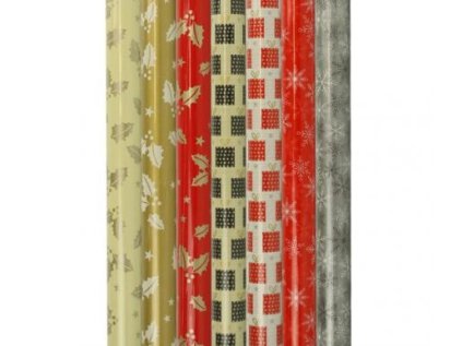 Balicí papír vánoční elegant mix - 70 x 200 cm