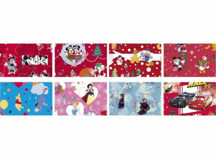 Balící saténový dětský dárkový papír - 3 x 1 m