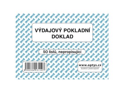 Výdajový pokladní doklad A6