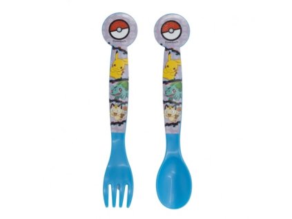 Sada 2 ks příborů POKÉMON - lžíce a vidlička