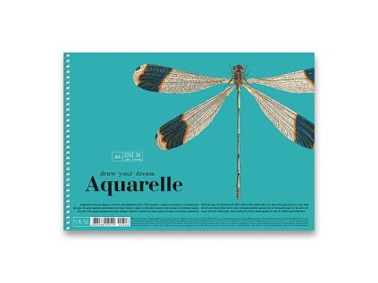 Spirálový náčrtník Shkolyaryk Muse Aquarelle A4 - 20 listů