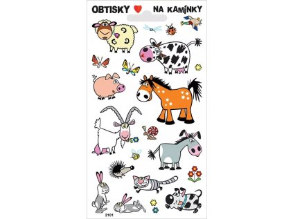 Obtisky na kamínky - DOMÁCÍ ZVÍŘÁTKA