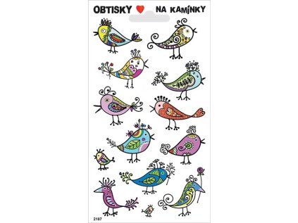 Obtisky na kamínky - PTÁČCI