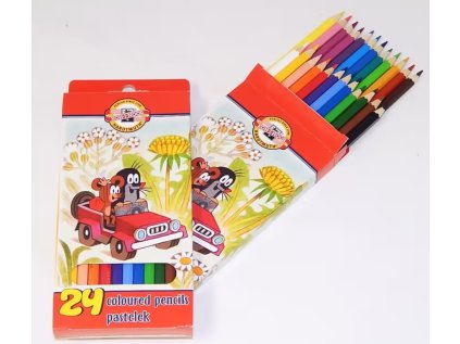 Koh-i-noor souprava 24 pastelek školních - Krtek