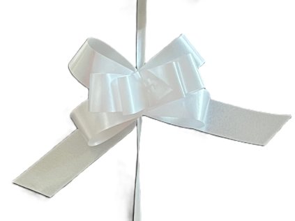 Stuha stahovací 19 mm bílá