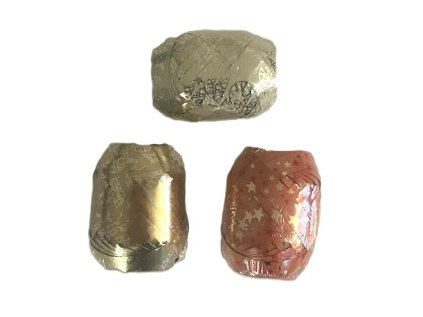 Stuha vázací 10mm x 10m s potiskem, klubíčko, mix barev