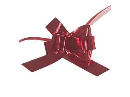 Stuha stahovací 19 mm červená lesklá