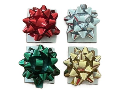 Rozeta 3,5 cm, leská metalická, mix barev