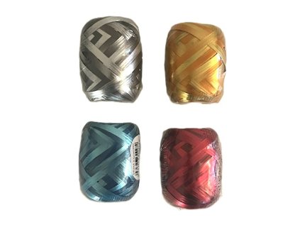 Stuha vázací 6,5mm x 20m dvoubarevná, klubíčko, mix barev