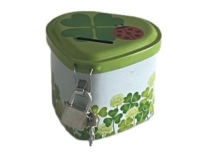 Pokladnička kovová se zámečkem