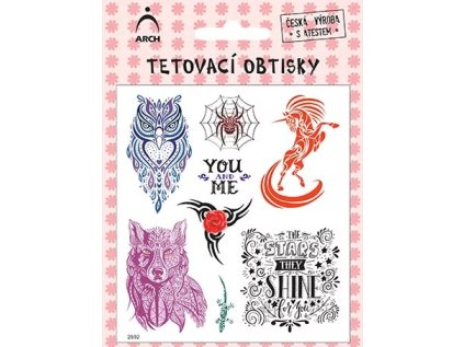 Dětské tetovací obtisky - DÍVČÍ ORNAMENTY 02