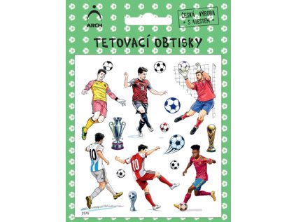 Dětské tetovací obtisky - FOTBALISTI 02