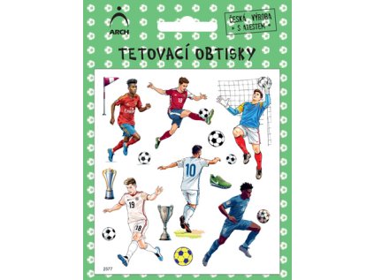 Dětské tetovací obtisky - FOTBALISTI 03