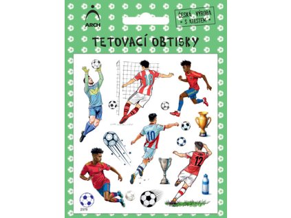 Dětské tetovací obtisky - FOTBALISTI 04