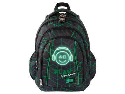 Studentský batoh St.RIGHT 17- Play New Level, 4 komorový, 26l, rozměry: 42 x 32 x 20 cm