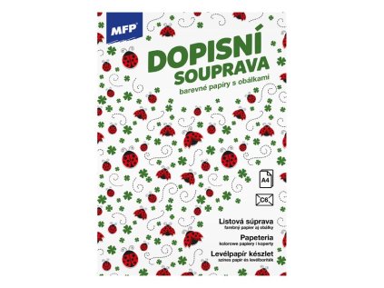 DOPISNÍ PAPÍR barevný LUX 5+10 (Berušky)