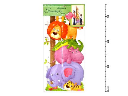 SAMOLEPÍCÍ DEKORACE zvířátka v zoo - 70x33cm