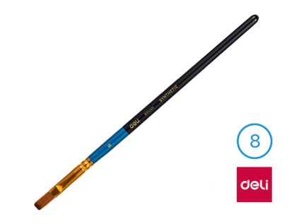 Štětec syntetický plochý č. 8 DELI
