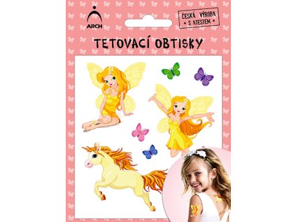 Dětské tetovací obtisky - VÍLY 1