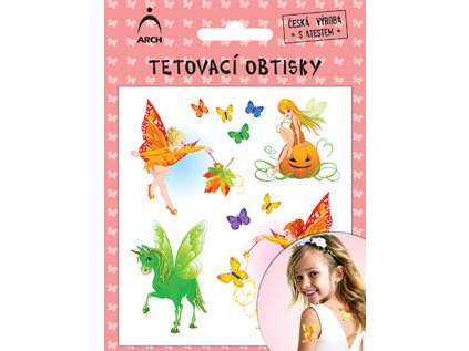 Dětské tetovací obtisky - VÍLY 4