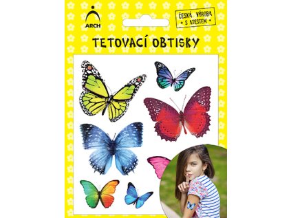 Dětské tetovací obtisky - MOTÝLCI 1