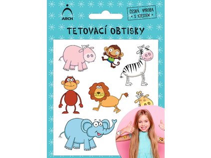 Dětské tetovací obtisky - ZVÍŘÁTKA 1