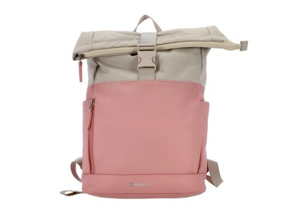 Batoh SWISS ONLY ROLLTOP 16 l růžovobéžový