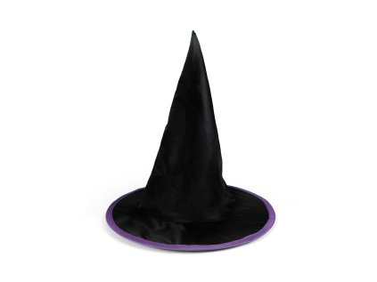 Dětský klobouk černo-fialový čarodějnice/Halloween