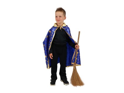 Kostým plášť kouzelnický modrý