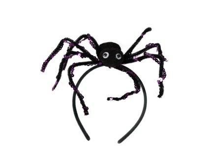 Čelenka halloween s pavoukem