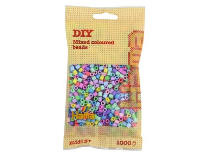 Zažehlovací korálky Midi, pastelový mix, 1000ks