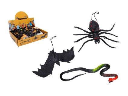 Had, netopýr a pavouk gumový mix