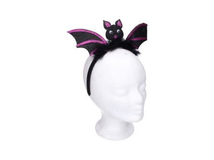 Set karneval - čelenka s ozdobou netopýr