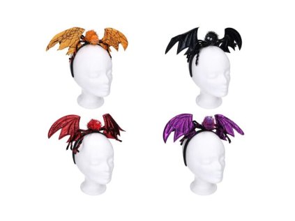 Set karneval - čelenka uši s ozdobou pavouk