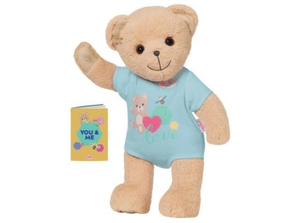 Medvídek BABY born, modré oblečení