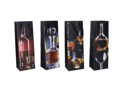 Dárková taška na láhev M 12x36x9 cm Celorok