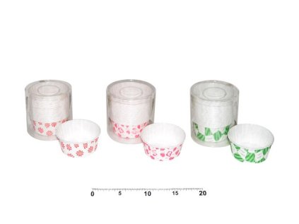 Košíčky cukrářské pevné barevné (pr.7,5cm, v.4cm) - 25ks
