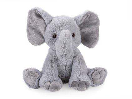 Slon plyšový 25cm sedící, ECO materiál, 0m+