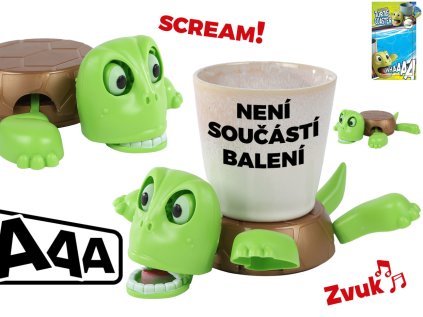 Želva / podtácek 18cm na baterie se zvukem, na kartě
