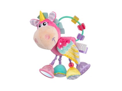 Playgro - Chrastítko jednorožec růžový