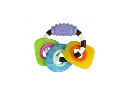Playgro - Kousací chrastítko s tvary