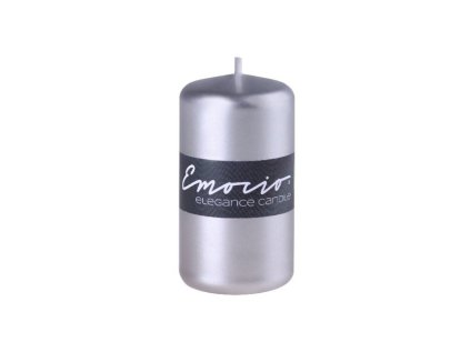 Emocio Elegance válec 60x110 metal stříbrná svíčka