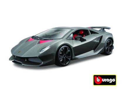 Bburago 1:24 Lamborghini Sesto Elemento Metallic Grey 18-21061