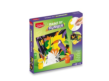 Kreativní sada MAPED Creativ Paint by number - tukan a motýl