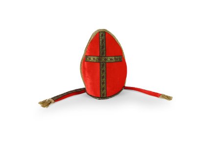 Mikulášská čepice se zlatým lemováním